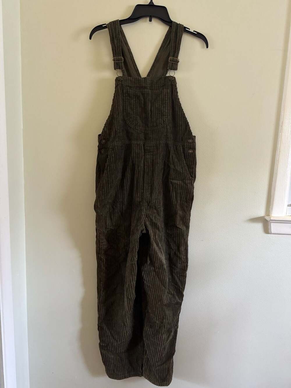 K.C. Parker Olive Green Corduroy Overalls Kids Size 16